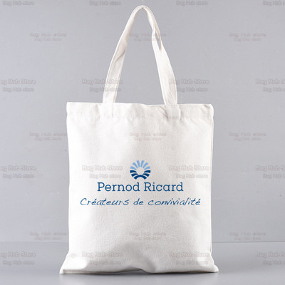 Ricard grafinis animacinis spausdintas drobinis pečių krepšys, moteriškas Harajuku Juokingas, didelės talpos ekologiškas RICARD pirkėjo krepšys