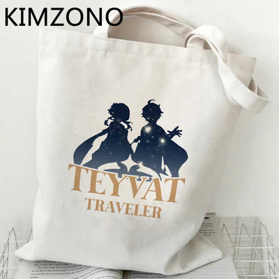 Genshin Impact torba za kupovinu bolso shopper trgovina bolsa pamučna torba za kupovinu bolsa compra tote višekratna kupovna kabina