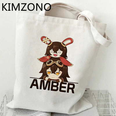 Genshin Impact torba za kupovinu bolso shopper trgovina bolsa pamučna torba za kupovinu bolsa compra tote višekratna kupovna kabina