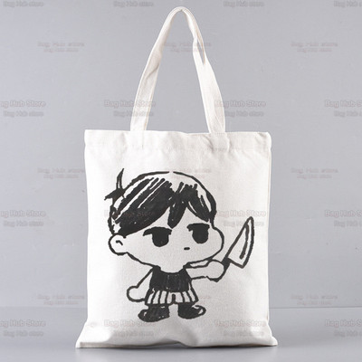 Omori Game Anime Αστείες τσάντες Unisex Προσαρμοσμένη τσάντα από καμβά Εκτύπωση Καθημερινή χρήση Επαναχρησιμοποιήσιμη Travel Casual Τσάντα αγορών