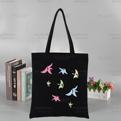 „Heartstopper“ grafinis spausdintas drobinis Niko ir Čarlio peties krepšys, moteriškas „Harajuku“ Juokingas ekologinis romantikos televizijos šou krepšys pirkėjui