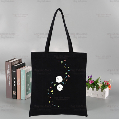 „Heartstopper“ grafinis spausdintas drobinis Niko ir Čarlio peties krepšys, moteriškas „Harajuku“ Juokingas ekologinis romantikos televizijos šou krepšys pirkėjui