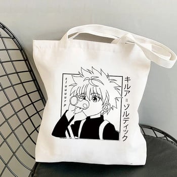 Hunter X Hunter Τσάντα αγορών Shopper Καμβάς τσάντα ώμου Επαναχρησιμοποιήσιμη τσάντα γιούτας Τσάντα tote μεγάλης χωρητικότητας Harajuku Handbag Sac Tissu