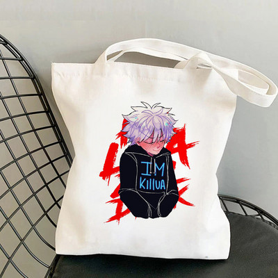Hunter X Hunter torba za kupnju Shopper platnena torba za rame Torba od jute za višekratnu upotrebu Velika torba Harajuku ručna torba Sac Tissu