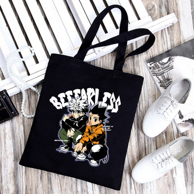 Hunter X Hunter torba za kupnju Shopper platnena torba za rame Torba od jute za višekratnu upotrebu Velika torba Harajuku ručna torba Sac Tissu