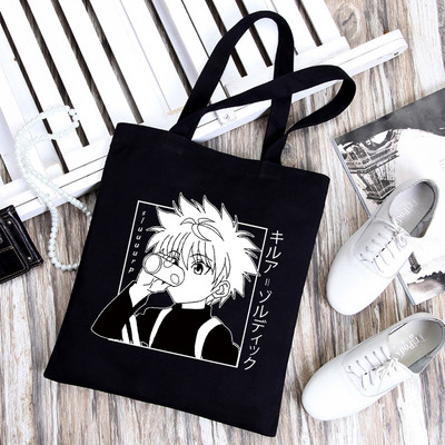 Hunter X Hunter torba za kupnju Shopper platnena torba za rame Torba od jute za višekratnu upotrebu Velika torba Harajuku ručna torba Sac Tissu