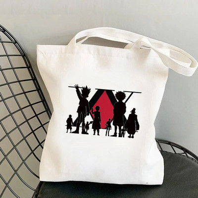 Hunter X Hunter torba za kupnju Shopper platnena torba za rame Torba od jute za višekratnu upotrebu Velika torba Harajuku ručna torba Sac Tissu