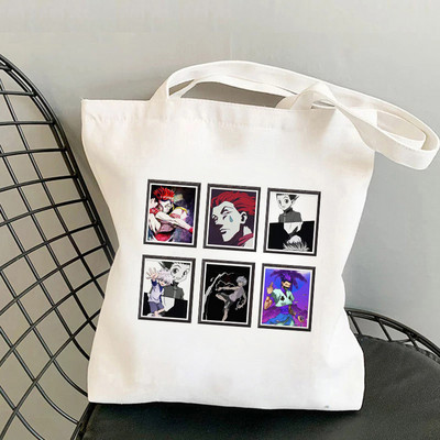 Hunter X Hunter torba za kupnju Shopper platnena torba za rame Torba od jute za višekratnu upotrebu Velika torba Harajuku ručna torba Sac Tissu