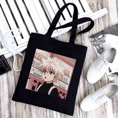 Hunter X Hunter torba za kupnju Shopper platnena torba za rame Torba od jute za višekratnu upotrebu Velika torba Harajuku ručna torba Sac Tissu