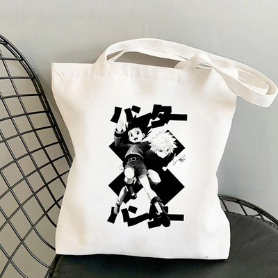 Hunter X Hunter torba za kupnju Shopper platnena torba za rame Torba od jute za višekratnu upotrebu Velika torba Harajuku ručna torba Sac Tissu