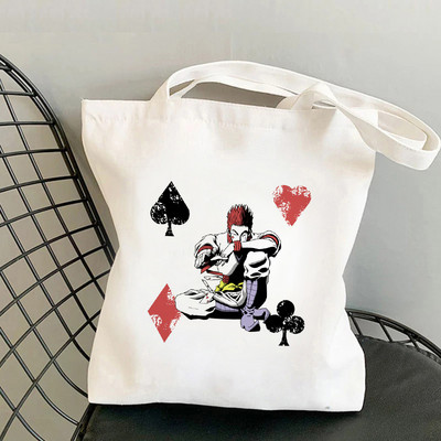 Hunter X Hunter torba za kupnju Shopper platnena torba za rame Torba od jute za višekratnu upotrebu Velika torba Harajuku ručna torba Sac Tissu