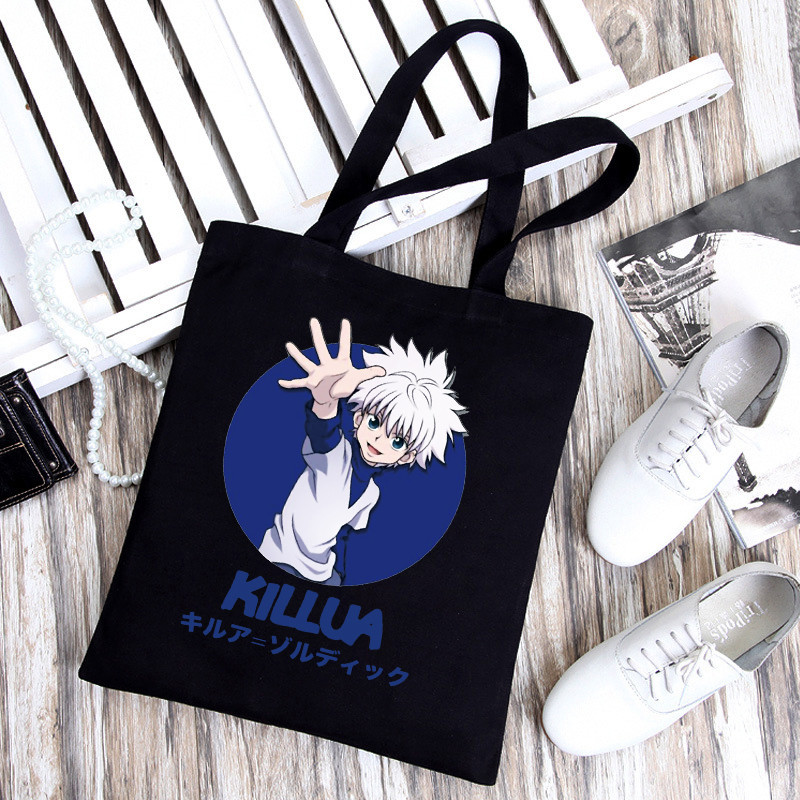 Hunter X Hunter torba za kupnju Shopper platnena torba za rame Torba od jute za višekratnu upotrebu Velika torba Harajuku ručna torba Sac Tissu