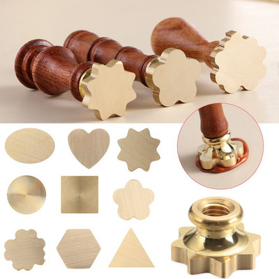 Christmas Card Scrapbooking Love Heart Seals Stamps Round Paint Seal Wax Copper Head Wax Sealing Stamp Merry Christmas