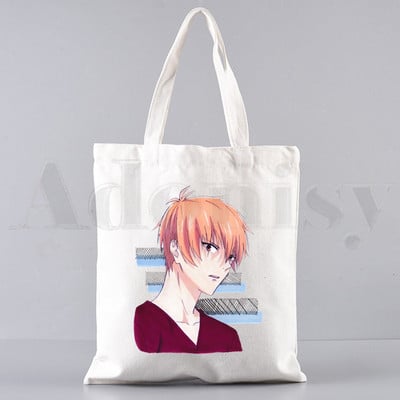 Anime Fruits Krepšelis Jurijus Nakamura Yuki Kyo Tohru Rankinės Pečių Krepšiai Laisvalaikio apsipirkimas Merginų rankinė Moteriškas Elegantiškas drobinis krepšys