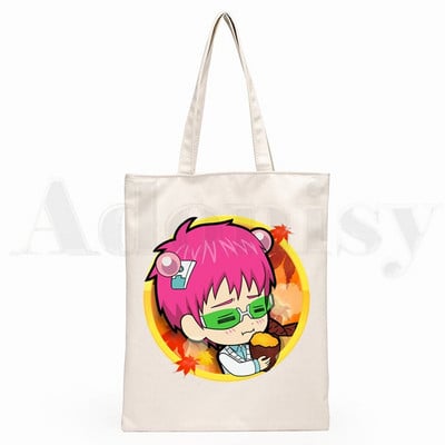 Pragaištingas Saiki K Kusuo gyvenimas No Psi Nan Grafinis animacinis spaudinys Pirkinių krepšiai Mergaičių mada Kasdienis paketas Rankinė