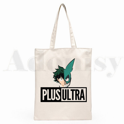 Boku No Hero My Hero Academia Deku Bakugou Anime Graphic Cartoon Print Shopping Bags Djevojačka moda Casual Pacakge Ručna torba