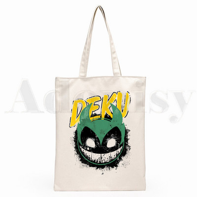 Boku No Hero My Hero Academia Deku Bakugou Anime Graphic Cartoon Print Shopping Bags Djevojačka moda Casual Pacakge Ručna torba