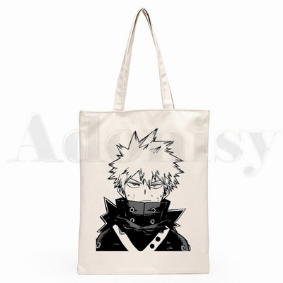 Boku No Hero My Hero Academia Deku Bakugou Anime Graphic Cartoon Print Shopping Bags Djevojačka moda Casual Pacakge Ručna torba