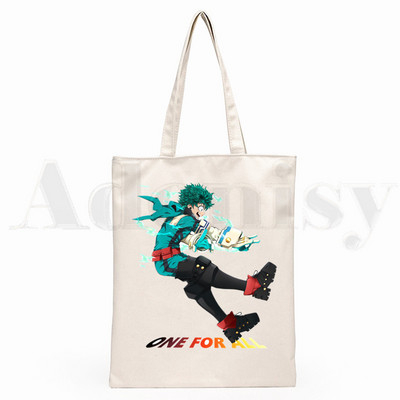Boku No Hero My Hero Academia Deku Bakugou Anime Graphic Cartoon Print Shopping Bags Djevojačka moda Casual Pacakge Ručna torba