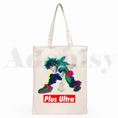 Boku No Hero My Hero Academia Deku Bakugou Anime Graphic Cartoon Print Shopping Bags Djevojačka moda Casual Pacakge Ručna torba