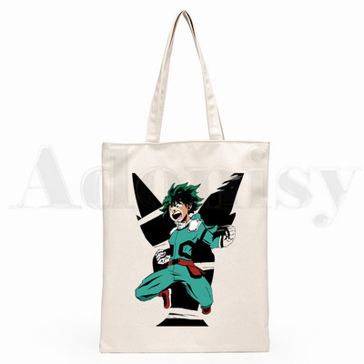 Boku No Hero My Hero Academia Deku Bakugou Anime Graphic Cartoon Print Shopping Bags Djevojačka moda Casual Pacakge Ručna torba