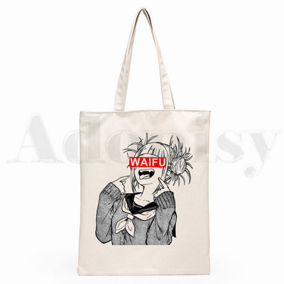 Boku No Hero My Hero Academia Deku Bakugou Anime Graphic Cartoon Print Shopping Bags Djevojačka moda Casual Pacakge Ručna torba