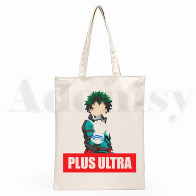 Boku No Hero My Hero Academia Deku Bakugou Anime Graphic Cartoon Print Shopping Bags Djevojačka moda Casual Pacakge Ručna torba