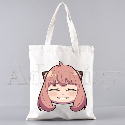 SPYFAMILY pircēju somas Iepirkumu soma SPY*FAMILY Tote Bag Plecu soma Audekla somas Lielas ietilpības koledžas rokassomiņa