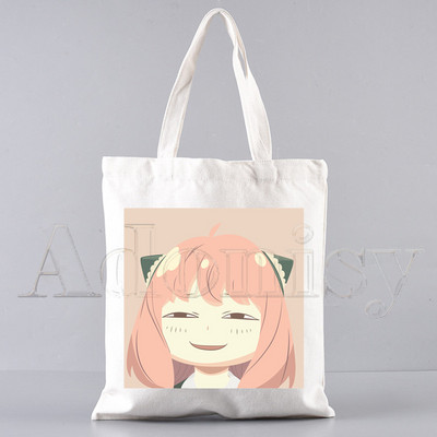 SPYFAMILY pircēju somas Iepirkumu soma SPY*FAMILY Tote Bag Plecu soma Audekla somas Lielas ietilpības koledžas rokassomiņa