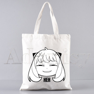 SPYFAMILY pircēju somas Iepirkumu soma SPY*FAMILY Tote Bag Plecu soma Audekla somas Lielas ietilpības koledžas rokassomiņa