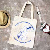 New Jeans Kpop shopping torbe u korejskom stilu Shopping Bag Bunny NewJeans Tote Bag Torba na rame Platnene torbe Velika studentska torba