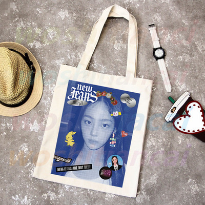 New Jeans Kpop shopping torbe u korejskom stilu Shopping Bag Bunny NewJeans Tote Bag Torba na rame Platnene torbe Velika studentska torba