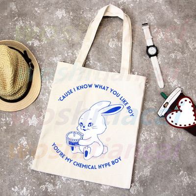 New Jeans Kpop shopping torbe u korejskom stilu Shopping Bag Bunny NewJeans Tote Bag Torba na rame Platnene torbe Velika studentska torba