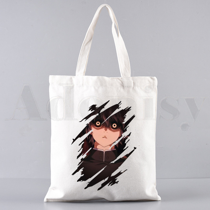 Anime Seraph of The End Hiiragi Shinoa Grafiskas rokassomas Plecu somas Ikdienas iepirkšanās Meiteņu rokassomas Sievietēm Eleganta audekla soma