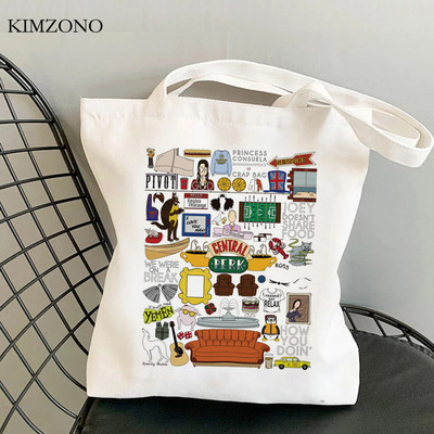 Friend Tv shopping bag shopper bolso višekratna eko jutena torba torba platnena jutena mreža sacolas