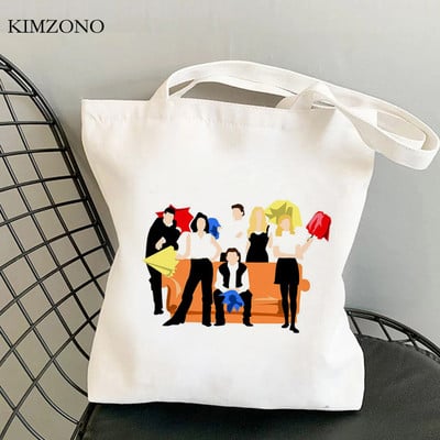 Friend Tv shopping bag shopper bolso višekratna eko jutena torba torba platnena jutena mreža sacolas