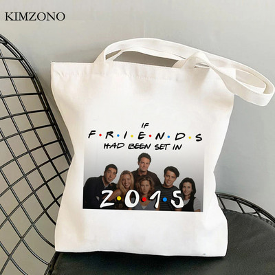 Friend Tv shopping bag shopper bolso višekratna eko jutena torba torba platnena jutena mreža sacolas