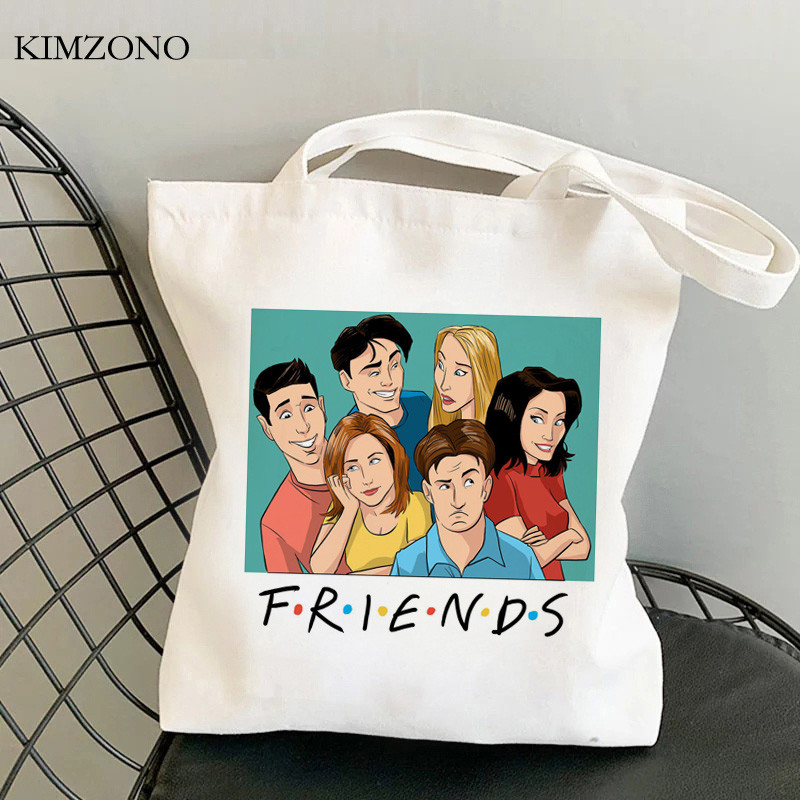 Friend Tv shopping bag shopper bolso višekratna eko jutena torba torba platnena jutena mreža sacolas