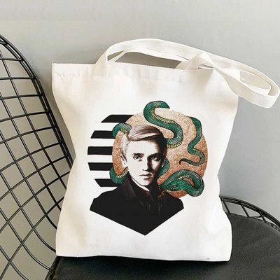 Draco Malfoy nákupná taška bolsa shopper kabelka eco taška bolsas reutilizables tkané bolsa compra boodschappentas sacolas