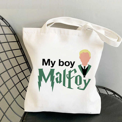 Draco Malfoy nákupná taška bolsa shopper kabelka eco taška bolsas reutilizables tkané bolsa compra boodschappentas sacolas