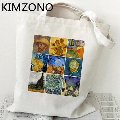 Van Gogh torba za kupovinu shopping shopper bolso platnena torba za namirnice od jute torba boodschappentas reciclaje net ecobag custom