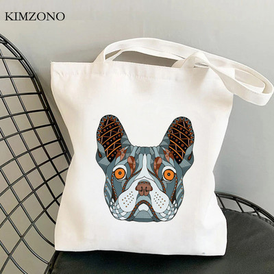 Torba za kupnju francuskog buldoga bolsas de tela pamučna torba eco torba boodschappentas bolsas ecologicas jutena tkanina sac toile