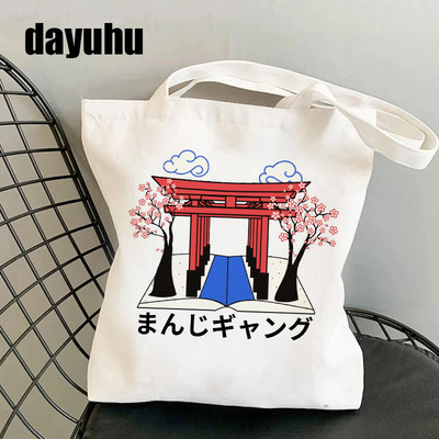 Manga Tokyo Revengers Τσάντα αγορών Γραφική Tote Gothic Τσάντα Shopper Γυναικεία πάνινη τσάντα ώμου Γυναικεία Ulzzang Eco Μεγάλης χωρητικότητας
