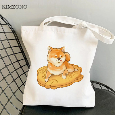 Shiba Inu torba za kupnju torba od jute torba za kupovinu eko bolsas de tela torba od tkanine neto sac cabas sacolas