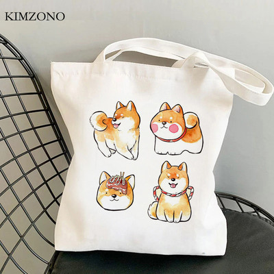 Shiba Inu torba za kupnju torba od jute torba za kupovinu eko bolsas de tela torba od tkanine neto sac cabas sacolas