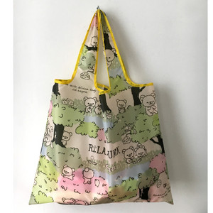 Slatki crtani medvjed Rilakkuma, velike sklopive torbe za kupovinu za višekratnu upotrebu, sklopiva torba za kupovinu, ekološka torba za kupovinu namirnica, ženska, dječja torba