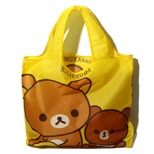 Slatki crtani medvjed Rilakkuma, velike sklopive torbe za kupovinu za višekratnu upotrebu, sklopiva torba za kupovinu, ekološka torba za kupovinu namirnica, ženska, dječja torba