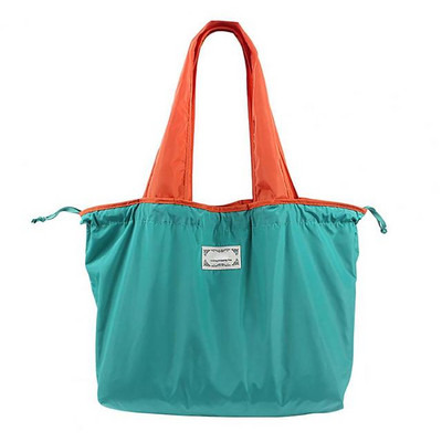 Επαναχρησιμοποιούμενες τσάντες αγορών για γυναικείες τσάντες παντοπωλείου Πτυσσόμενη Oxford υφασμάτινη τσάντα ώμου με κορδόνι Τσάντα παντοπωλείου Τσάντα αποθήκευσης αγορών