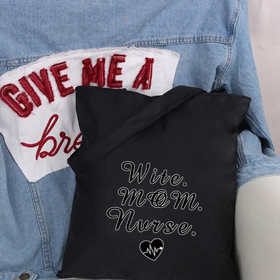 Γυναικείες τσάντες από καμβά Shoppers Τσάντα αγορών Τσάντα ώμου Nurse Handbags Υφασμάτινη τσάντα Παντοπωλείο Οικολογικές τσάντες Μεγάλες τσάντες για γυναίκες Τσάντες tote