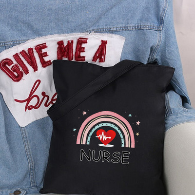 Γυναικείες τσάντες από καμβά Shoppers Τσάντα αγορών Τσάντα ώμου Nurse Handbags Υφασμάτινη τσάντα Παντοπωλείο Οικολογικές τσάντες Μεγάλες τσάντες για γυναίκες Τσάντες tote